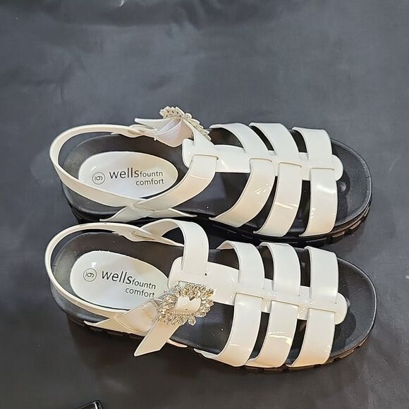 BRAND NEW WELLSFOUNTN COMFORT MULTI-STRAPS BLOCK-HEEL SANDAL G1 - Picture 7 of 13